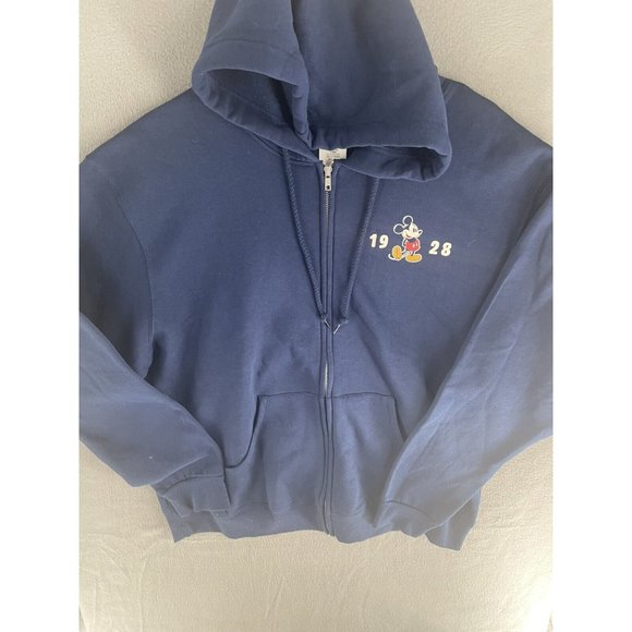 Disney Hoodie Full Zip Mens Large Fleece Double Disneyland Graphic Sweater - Picture 5 of 13